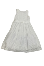 Embroidered Cotton T-Legth Dress