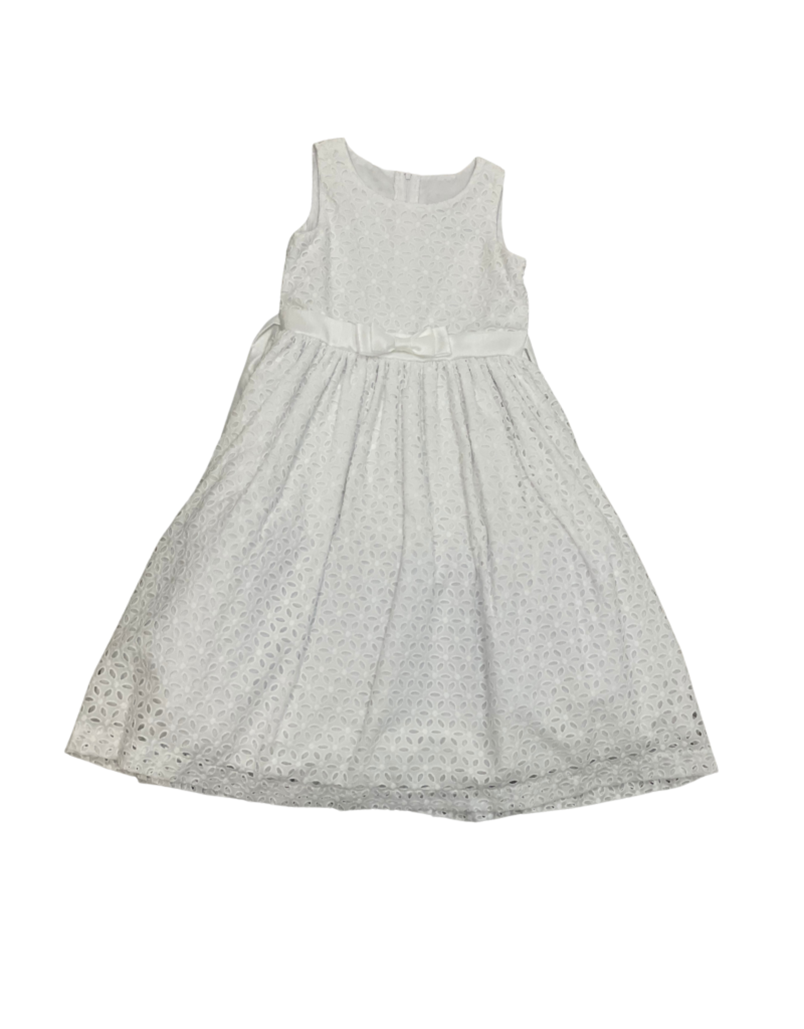 Embroidered Cotton T-Legth Dress