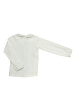 Remember Nguyen Boys Knit White Long Sleeve Shirt