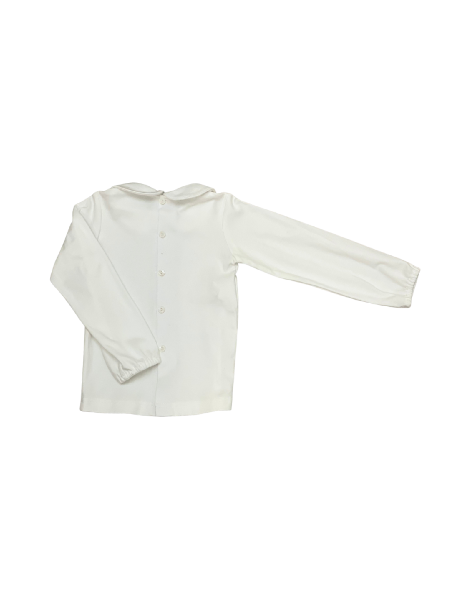 Remember Nguyen Boys Knit White Long Sleeve Shirt