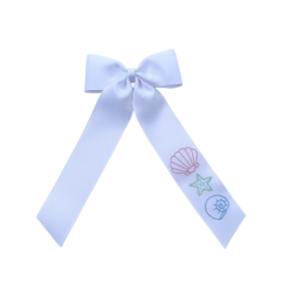 Sew Sweet Seashell Bow 1.5" White Ribbon