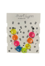 Bari Lynn Neon Acrylic Smile Bracelet
