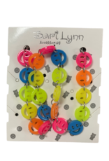 Bari Lynn Neon Acrylic Smile Necklace