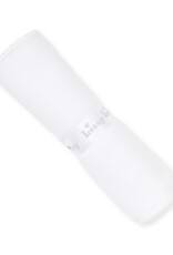 Kissy Kissy White Premier Basics Blanket with White Trim