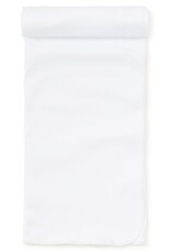 Kissy Kissy White Premier Basics Blanket with White Trim
