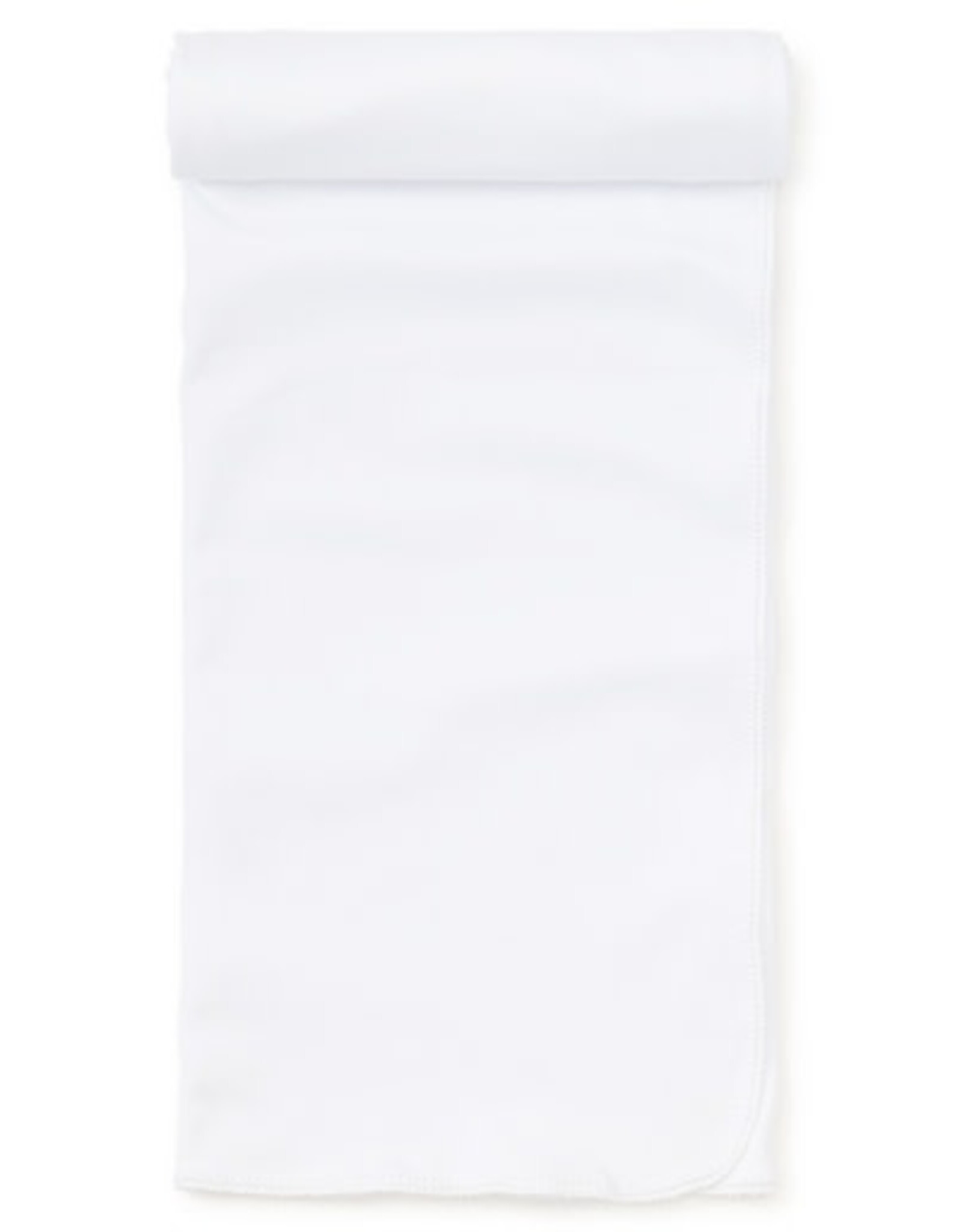 Kissy Kissy White Premier Basics Blanket with White Trim
