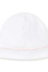 Kissy Kissy White Premier Basics Hat with Pink Trim