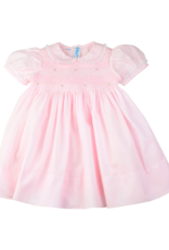 Feltman Brothers Girls Lacy Smocked Dress Pink