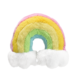 Iscream Rainbow Furry Neck Pillow