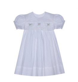 White Laura Beth Dress with Hollies