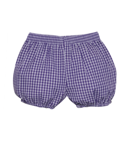 Southern Saturday Purple Gingham Bloomer Shorts