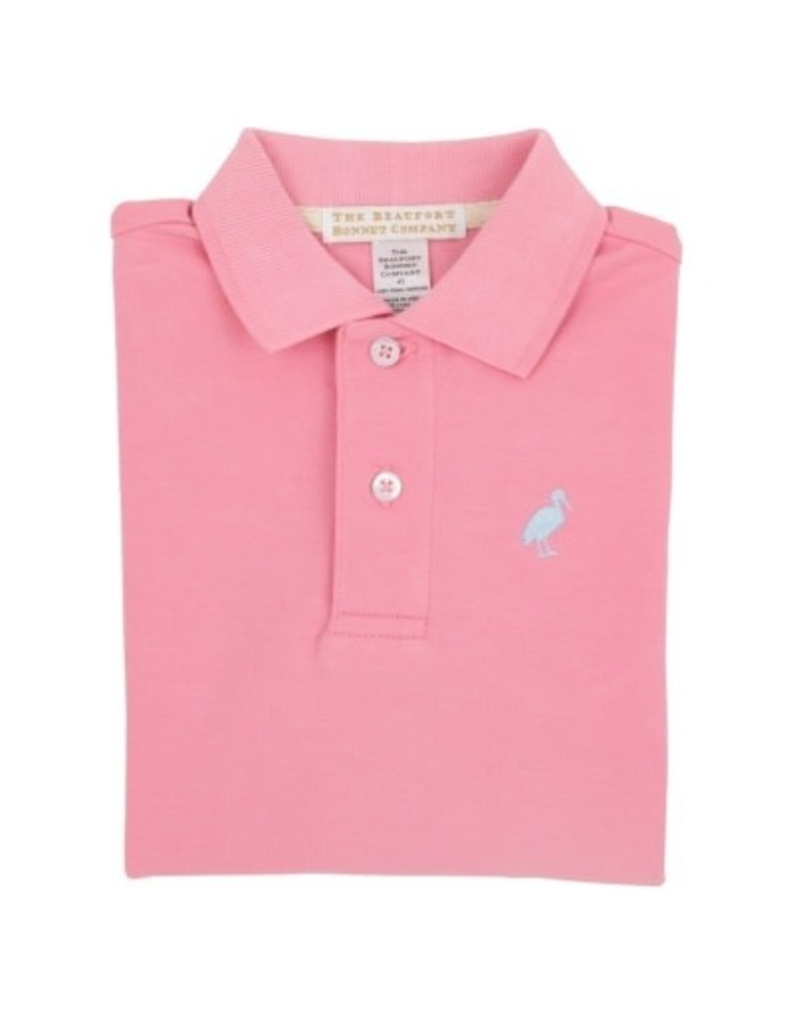The Beaufort Bonnet Company Prim and Proper SS Polo - Hamptons Hot Pink