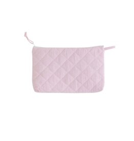 Little English Cosmetic Bag - Light Pink Gingham