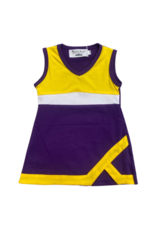 Purple and Gold Knit Cheer Dress