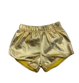 Blended Spirit Gold Metallic Shorts