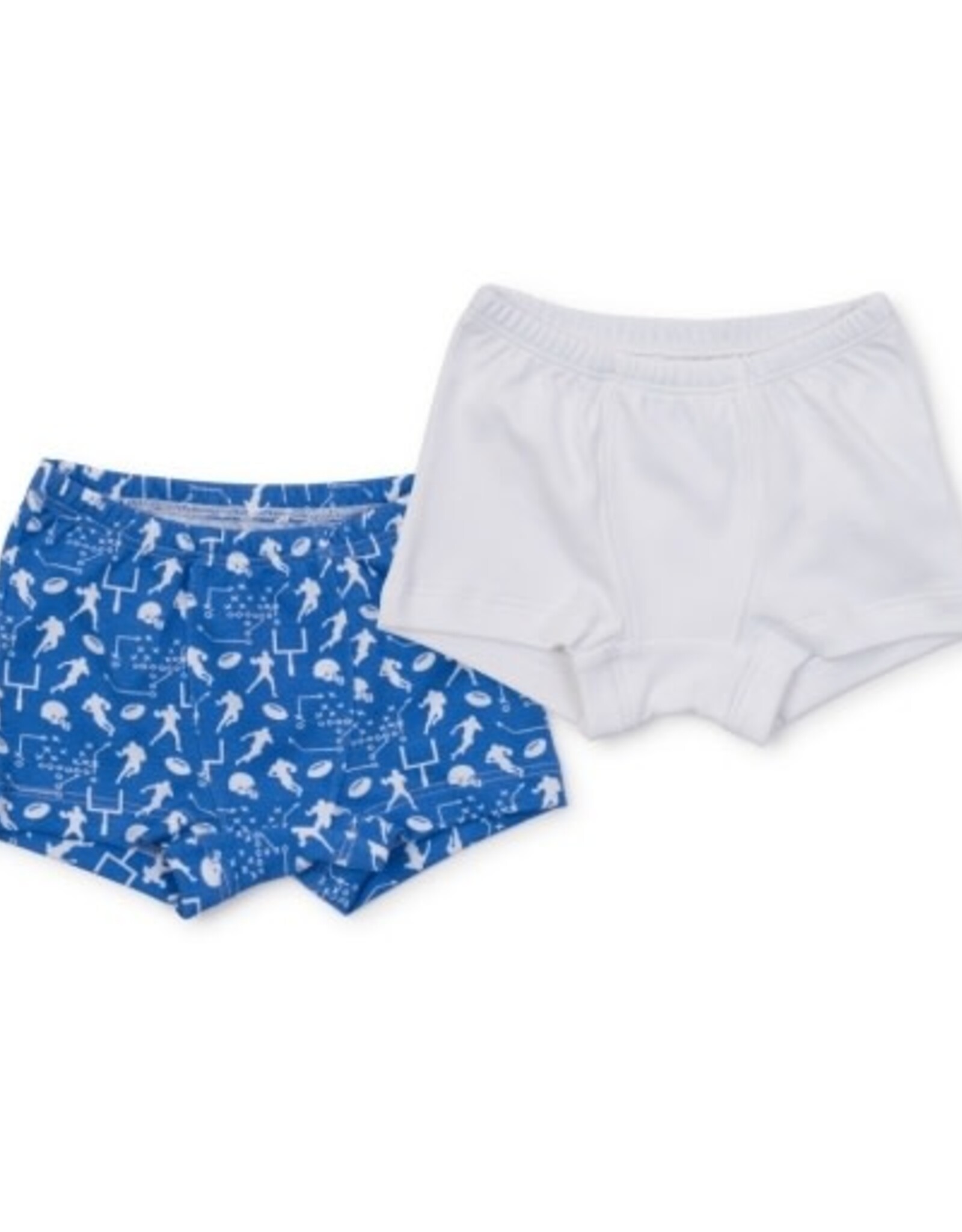 Lila + Hayes James Underwear Set of 2, Football/White