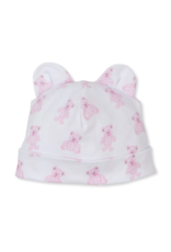 Kissy Kissy Pink Beary Plaid Printed Hat