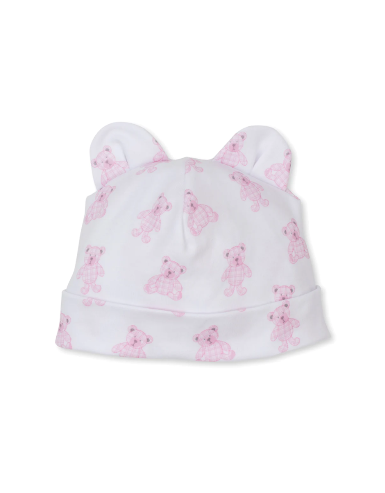 Kissy Kissy Pink Beary Plaid Printed Hat