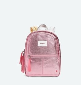 State Bags Kane Kids Mini Travel Backpack Pink/Silver Metallic