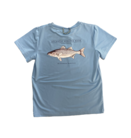 Prodoh SS Pro Performance T-shirt, Ethereal Blue Striped Bass
