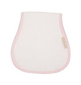 The Beaufort Bonnet Company Oopsie Daisy Burp Cloth Palm Beach Pink Micro Dot The Beaufort Bonnet Company Oopsie Daisy Burp Cloth Palm Beach Pink Micro Dot
