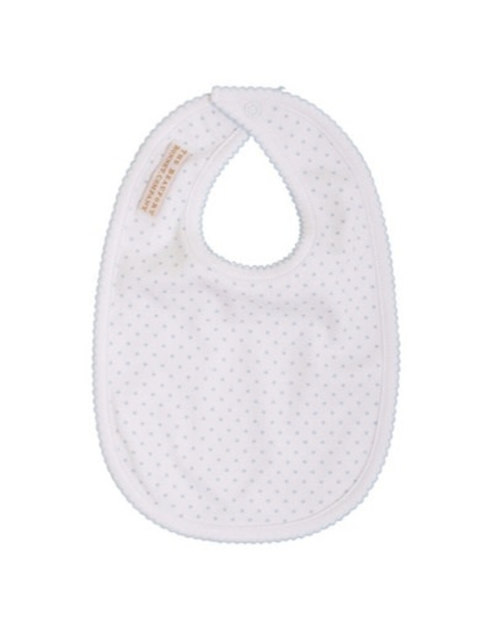 The Beaufort Bonnet Company Burp Me Bib Buckhead Blue Micro Dot