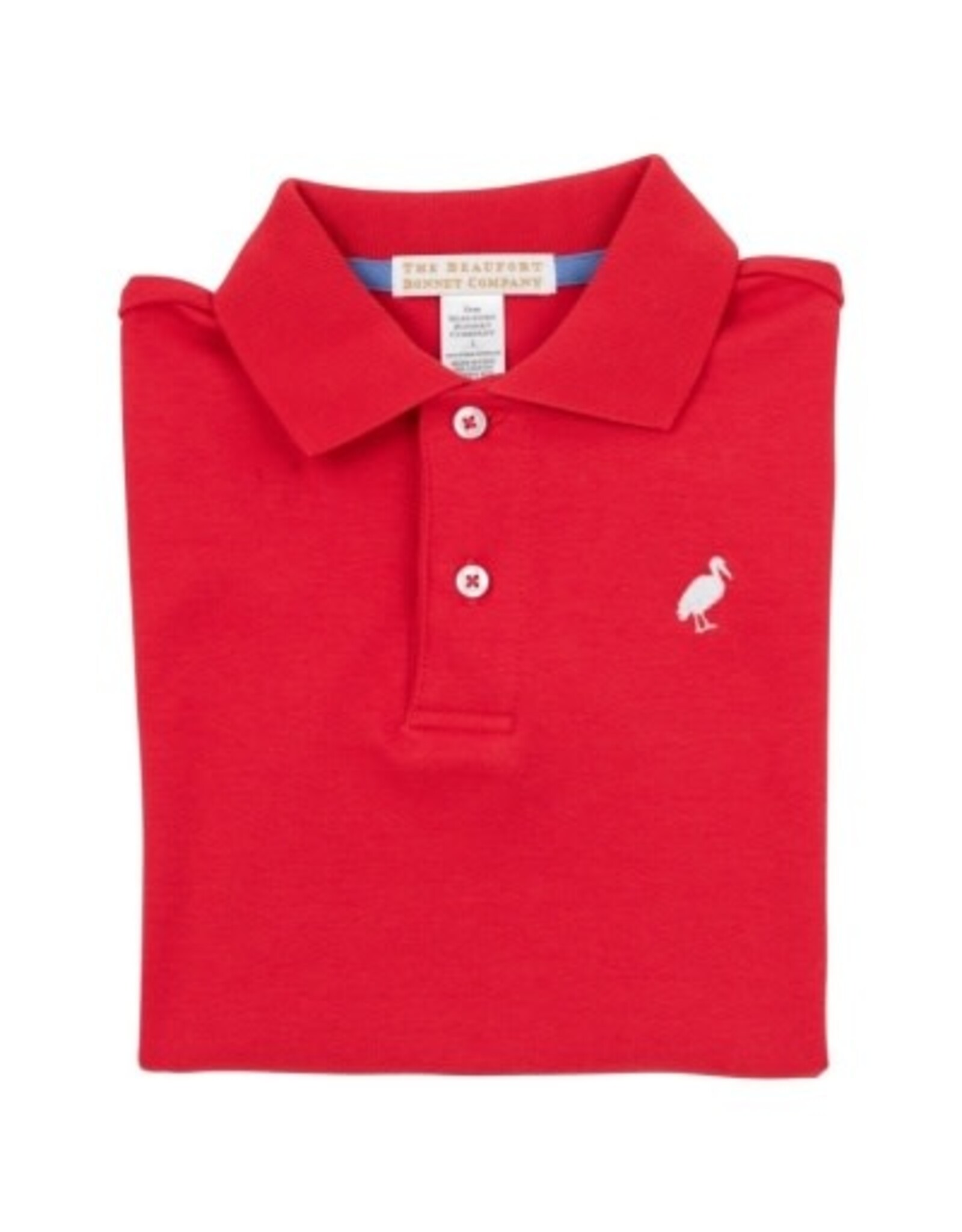 The Beaufort Bonnet Company Prim and Proper Polo SS, Richmond Red