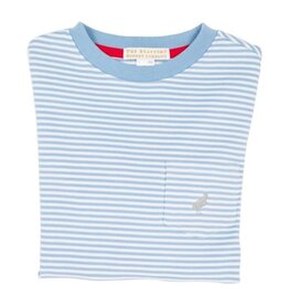 The Beaufort Bonnet Company LS Carter Crewneck, Barrington Blue Stripe