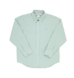 The Beaufort Bonnet Company Dean`s List Dress Shirt, Kelly Green & Barrington Blue Check The Beaufort Bonnet Company Dean`s List Dress Shirt, Kelly Green & Barrington Blue Check