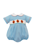 Petit Bebe Blue Window Check SS Turkey Bubble