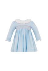 Petit Bebe Sophie LS Lt.Blue Knit Dress
