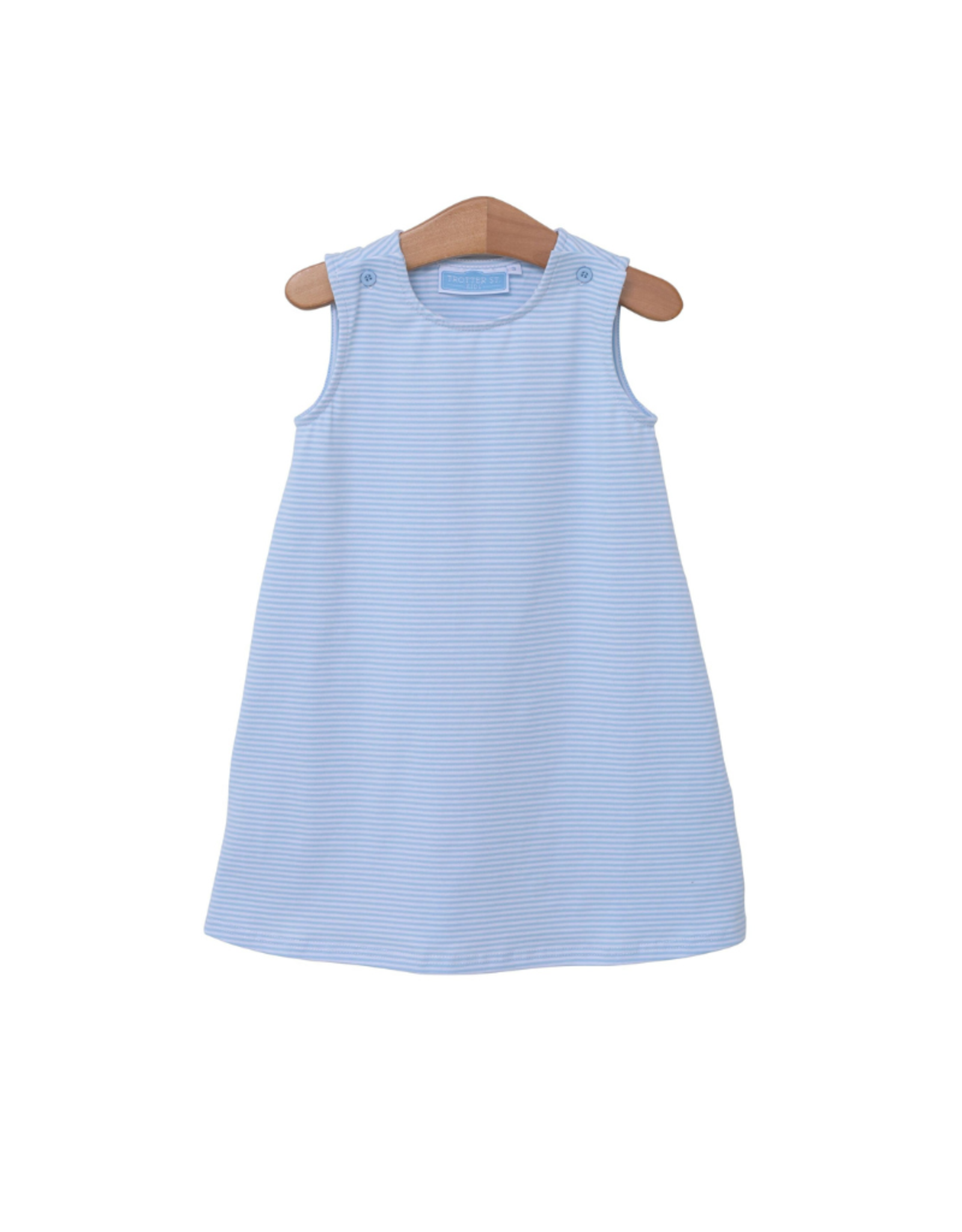 Trotter Street Kids Caroline Dress Light Blue Stripe