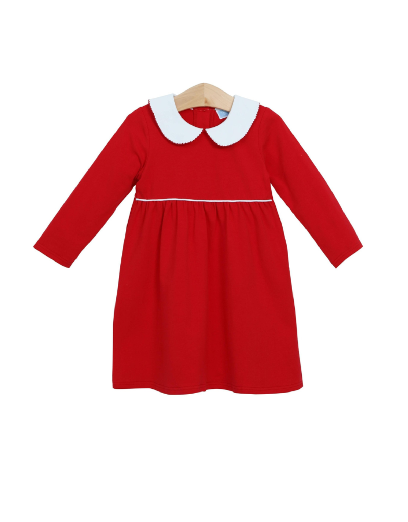 Trotter Street Kids Claire Long Sleeve Dress Red