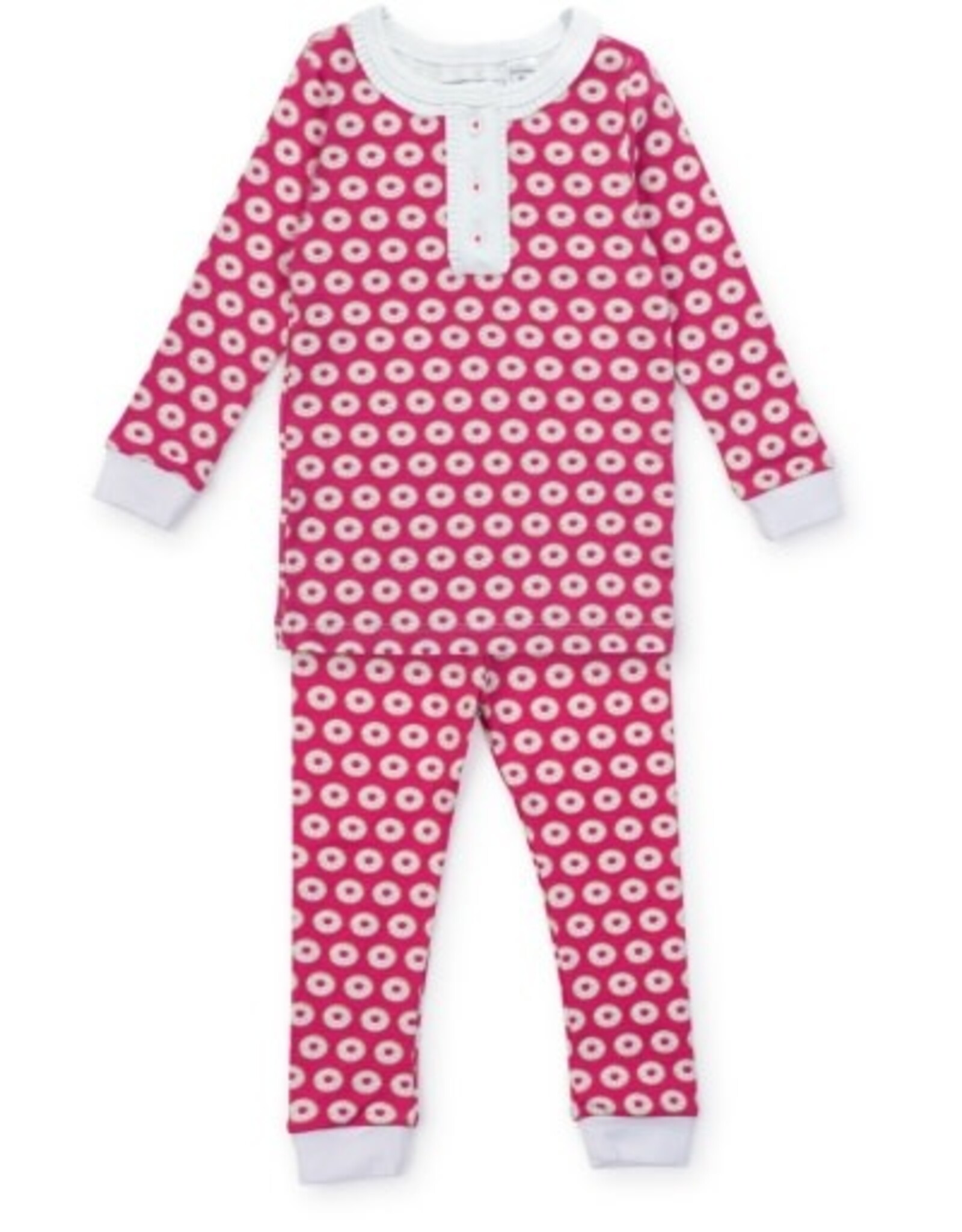 Lila + Hayes Alden Pajama Set, Pink Donuts
