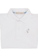 The Beaufort Bonnet Company Prim and Proper SS Polo - Worth Ave White