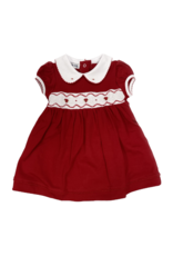 Magnolia Baby Cora Cooper Red Smock Collared Dress