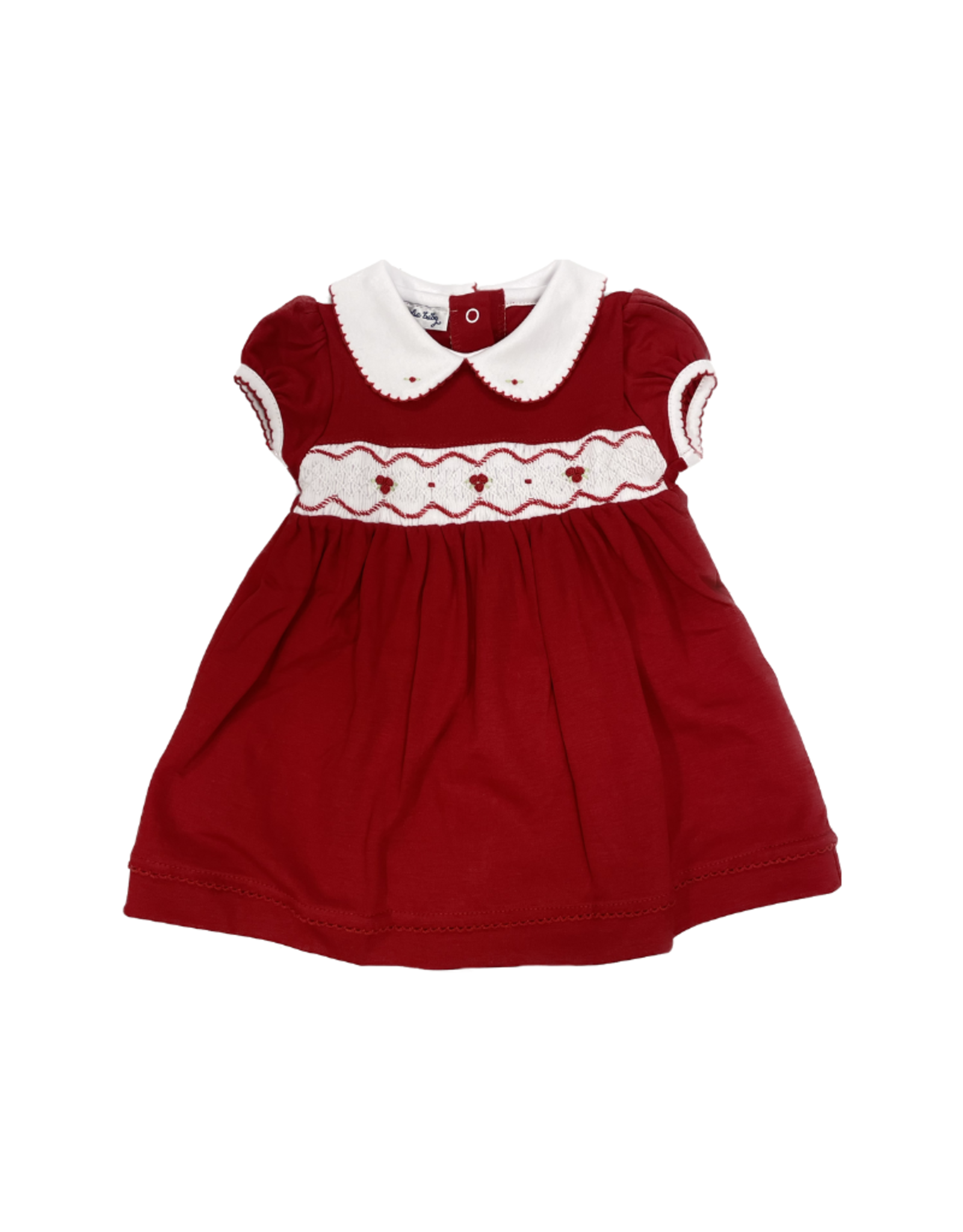 Magnolia Baby Cora Cooper Red Smock Collared Dress