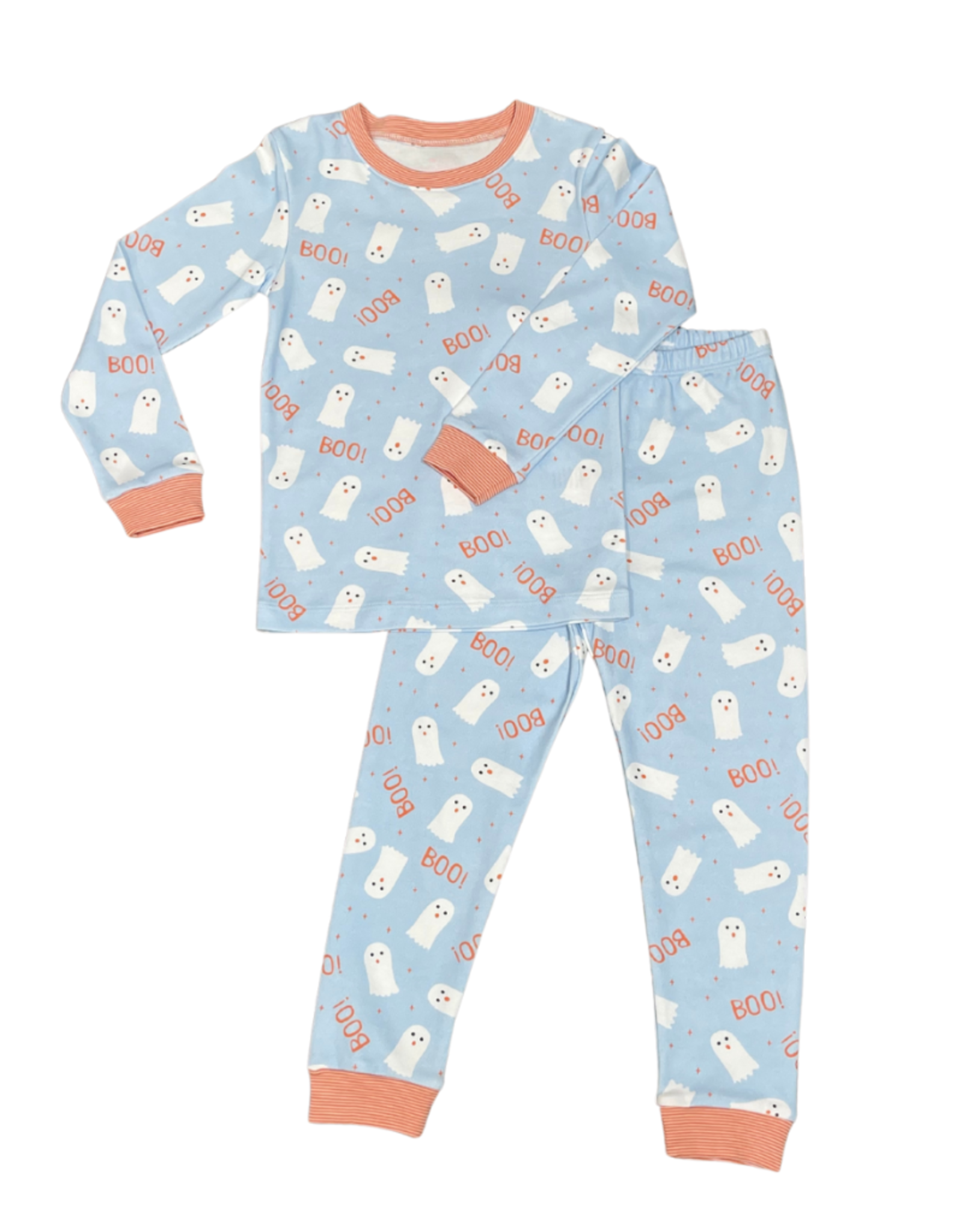 James and Lottie Blue Ghost Two Piece Pima Jammies