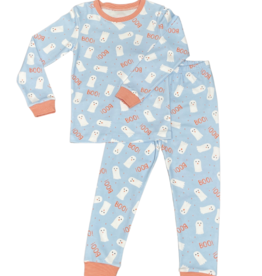 James and Lottie Blue Ghost Two Piece Pima Jammies