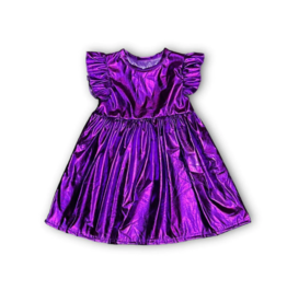 Belle Cher Purple Metallic Dress