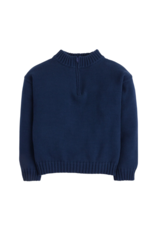 Little English Quarter Zip Sweater, Navy