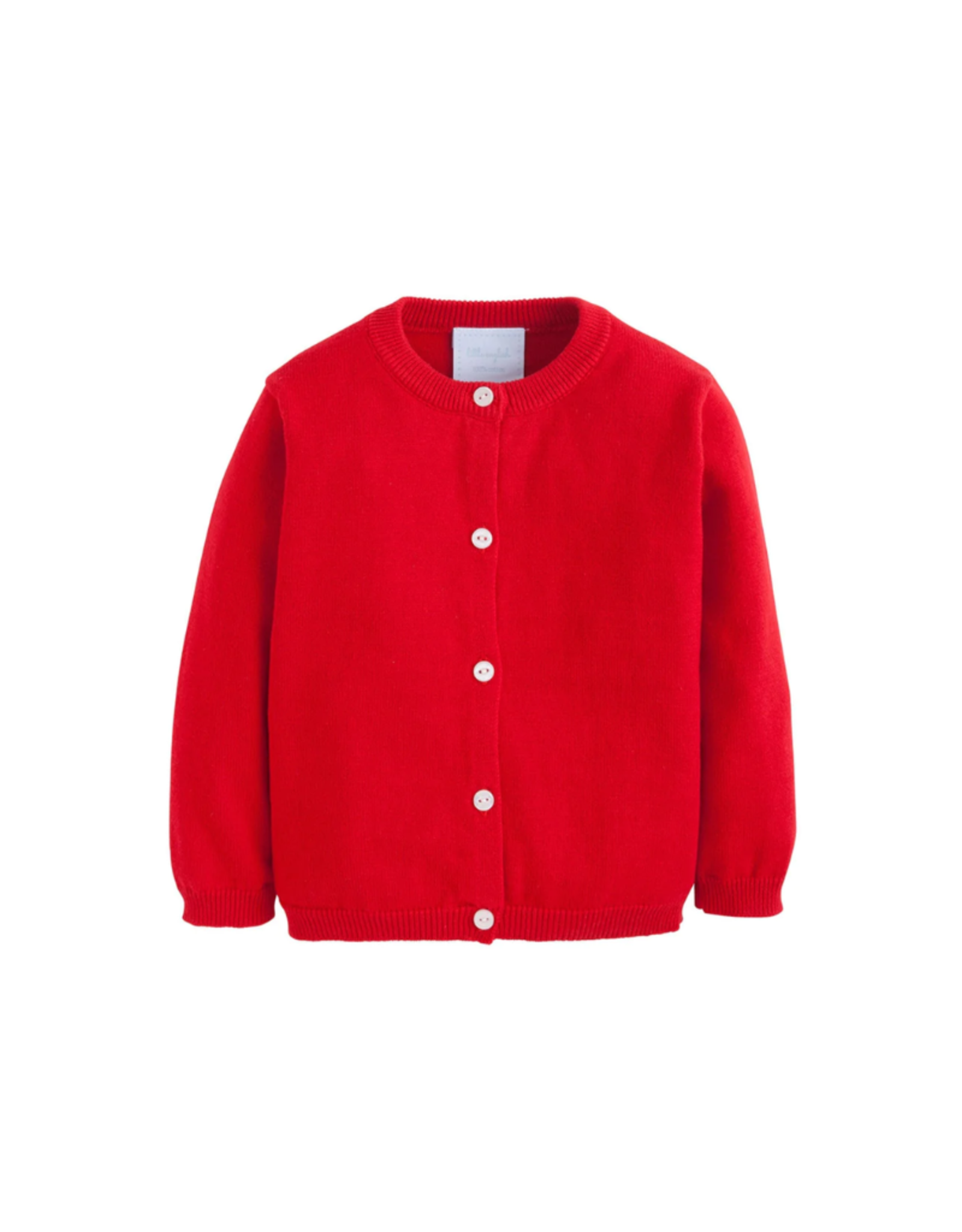 Little English Red Essential Cardigan