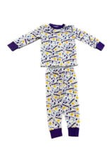 Belle Cher Purple and Yellow Football Pajamas