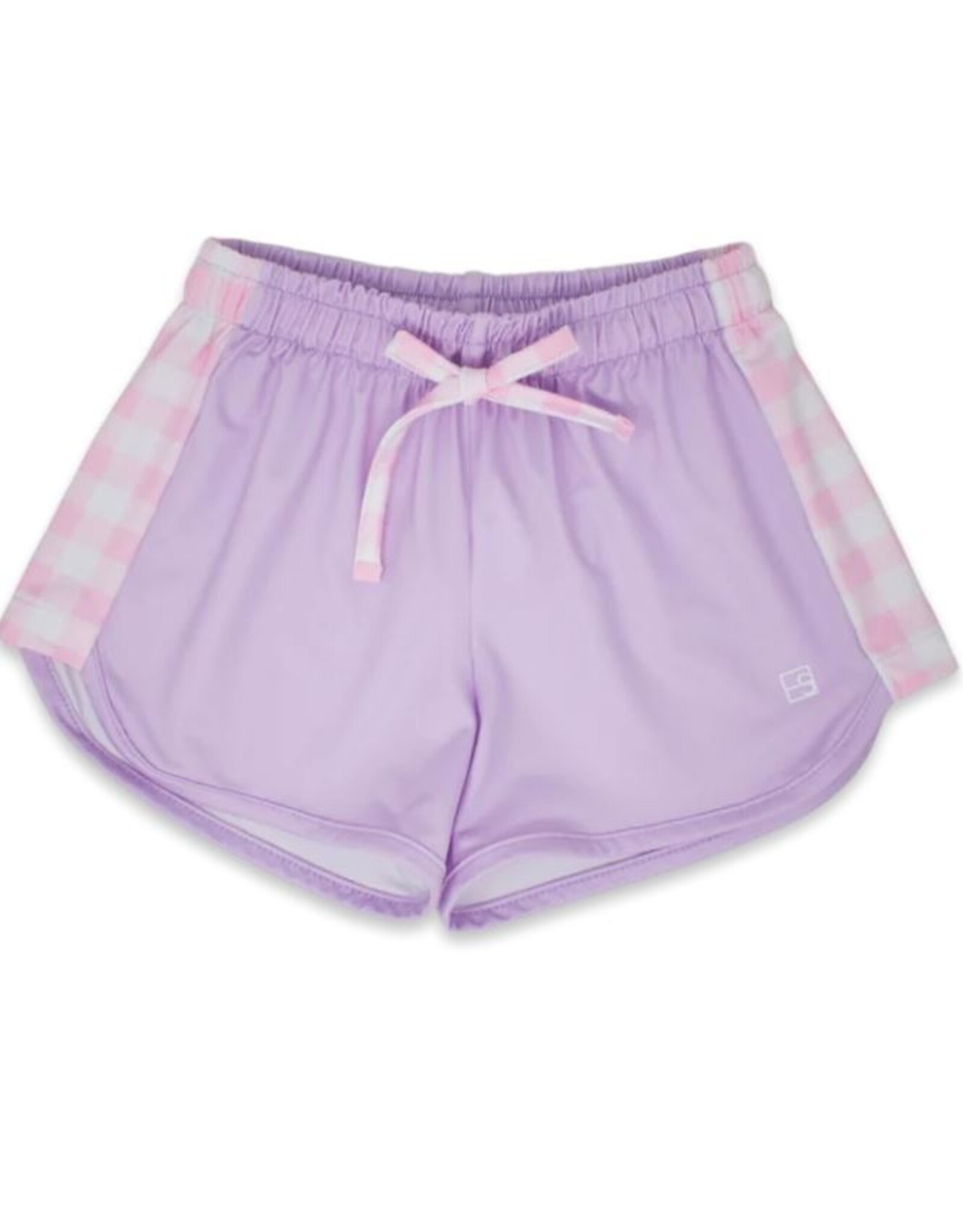 SET Annie Short - Lavender & Light Pink Buffalo Check