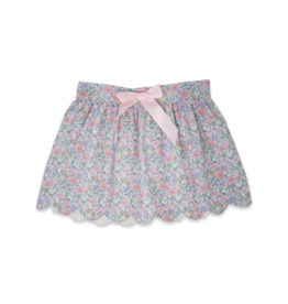 LullabySet Pink Floral Susie Scallop Skirt