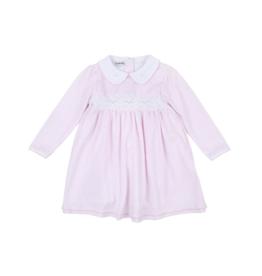 Magnolia Baby Jessica and Jack Pink Smocked LS Dress