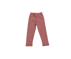 Straight Leggings Red and White Stripe - Mini Macarons Boutique
