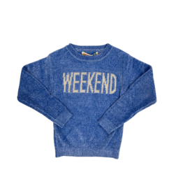 Vintage Havana Blue Weekend Chenille Sweater