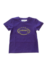 Purple/Gold Football SS Tee