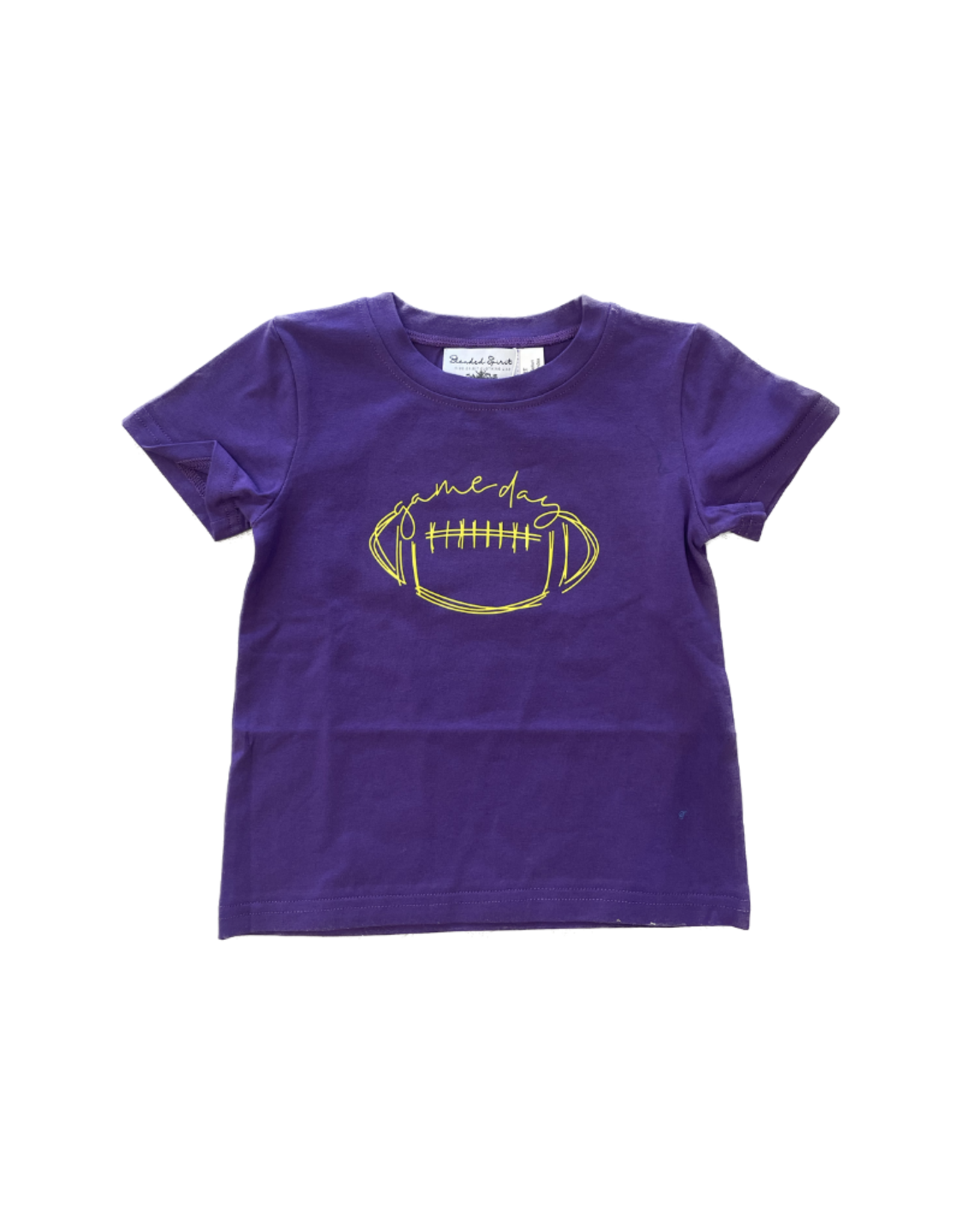 Purple/Gold Football SS Tee